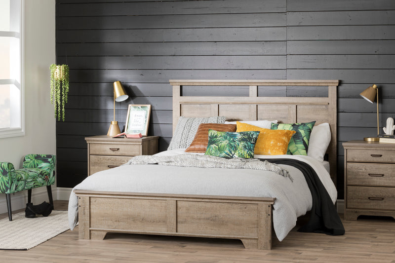 Lit Plateforme queen 60" Versa-Chêne vieilli