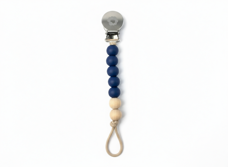 Attache suce en inox et bois- Bleuet