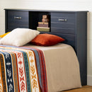 Tête de lit bibliothèque avec portes coulissantes double 54" Ulysses  - Myrtille