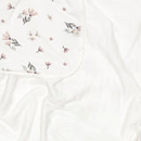 Couverture en bambou - Fleurs Aquarelle