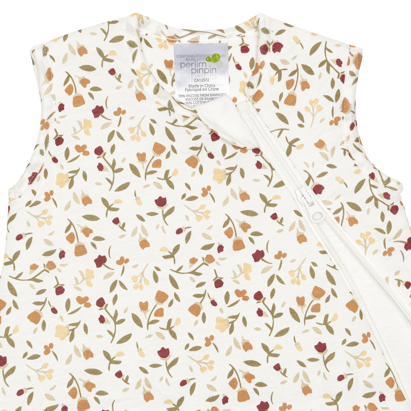 Sac de nuit matelassée en bambou - Floral (1 tog)