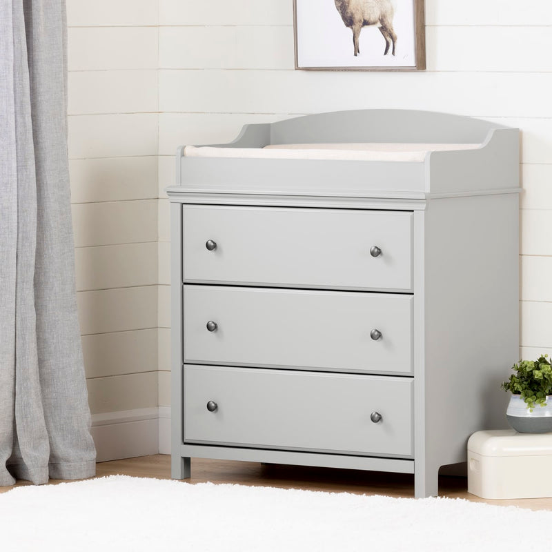 Cotton Candy 3 Drawer Changing Table -- Pure White