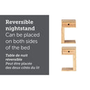 Table d'appoint 1 tiroir en bois massif Kodali - Bois naturel