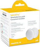 Compresses d'allaitement lavables 100% cotton- Paquet de 4
