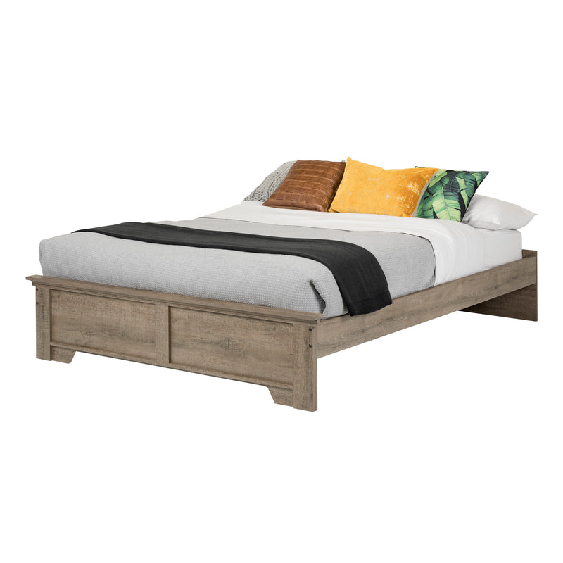 Lit Plateforme queen 60" Versa-Chêne vieilli