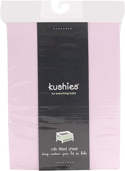 Drap contour pour lit de bébé percale - Rose