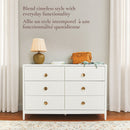 Commode 6 tiroirs Briar  - Blanche