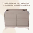 Plateau de change double Pala - Taupe