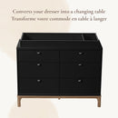 Plateau de change double Laurel et Aster - Noir
