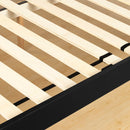 Base de lit king 78" Vito - Noir solide