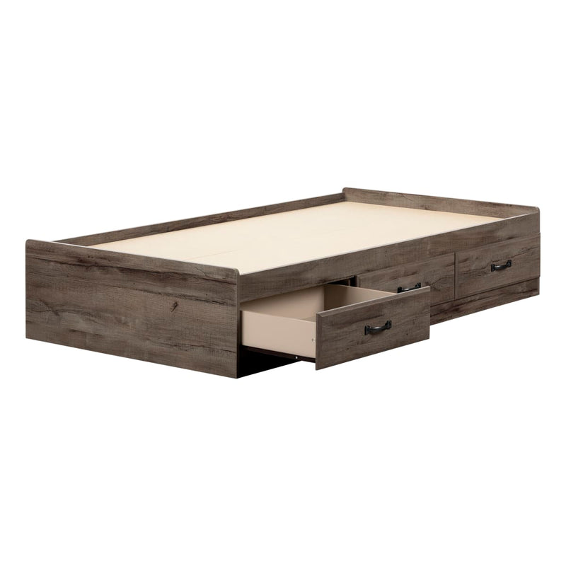 Lit matelot 3 tiroirs simple 39" Ulysses - Chêne d'automne