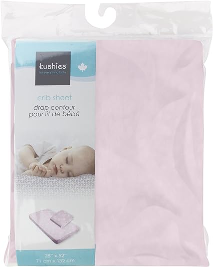 Drap contour pour lit de bébé - Rose