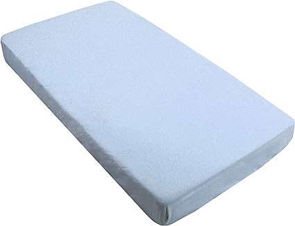 Drap contour pour lit de bébé percale - Bleu