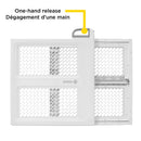 Portail double mode levant, verrouillable et pivotant