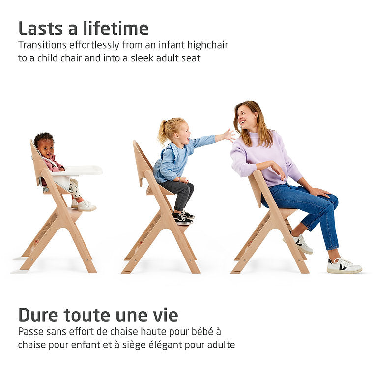 Chaise haute Nesta - Graphite Classique