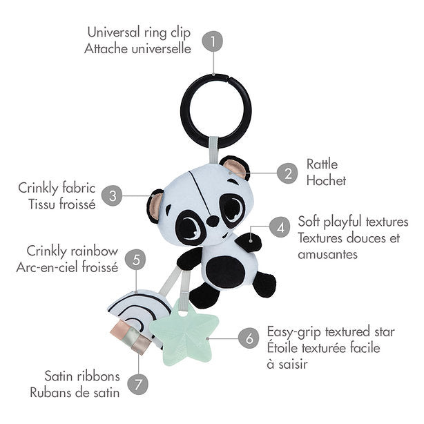 Jouet hochet Panda Black & White Décor