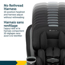 Siège auto convertible tout-en-un rotatif à 360° DLX Turn and Go - Noir et gris