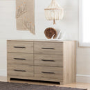 6-Drawer Double Dresser  Primo Rustic Oak 11311