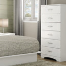 Commode 6 tiroirs Step one - Blanc solide