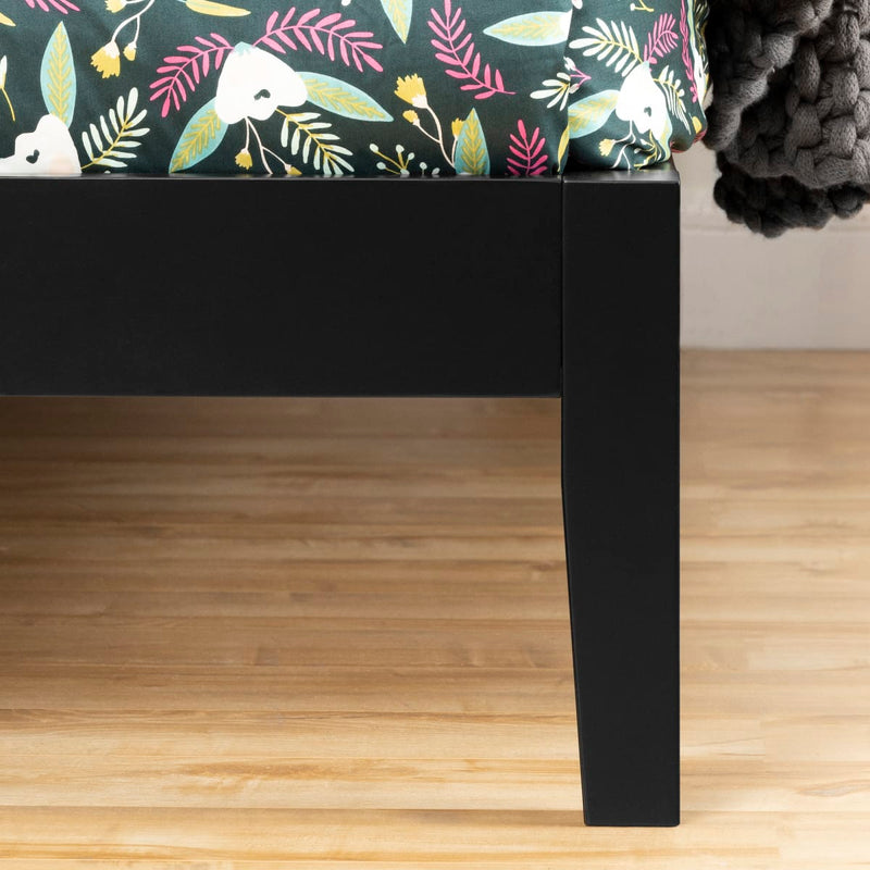 Base de lit king 78" Vito - Noir solide