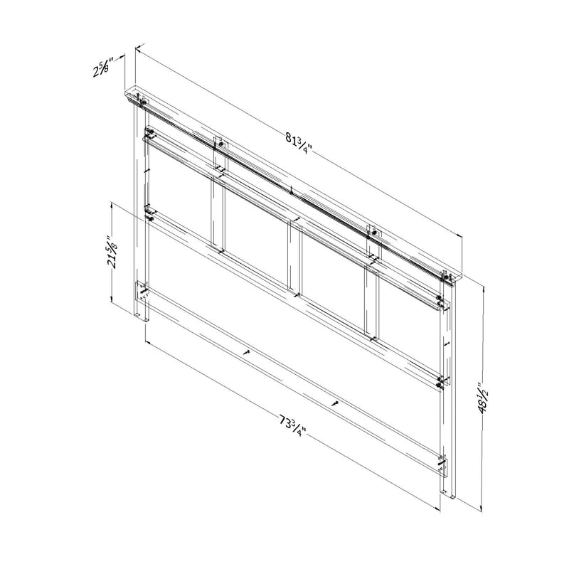 Tête de lit king 78" Versa - Chêne vieilli