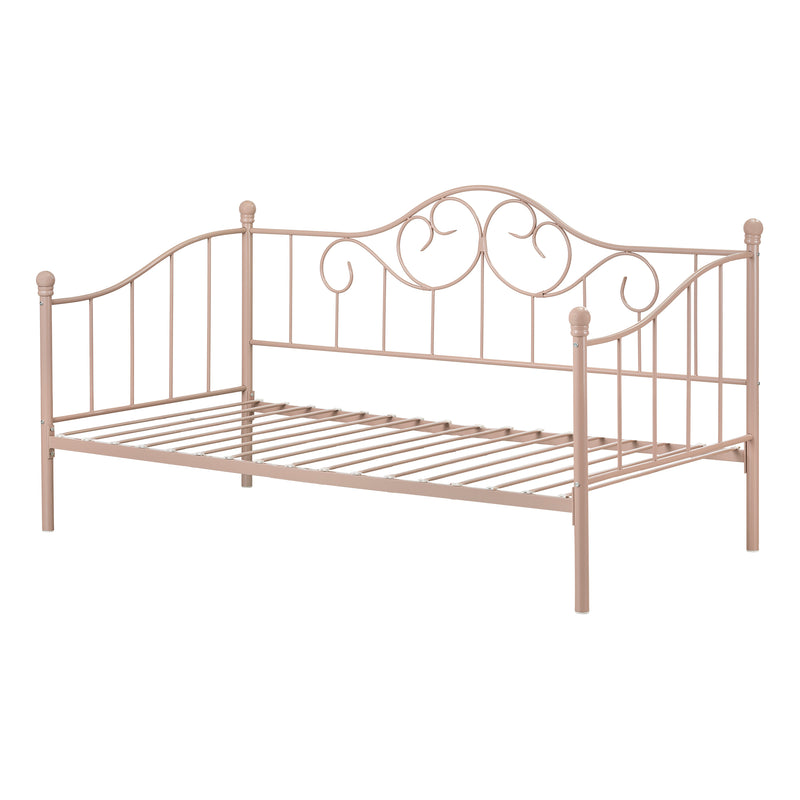 Lit de jour en métal simple 39" Savannah - Rose