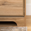 Bureau de travail avec huche Versa - Chêne nordique