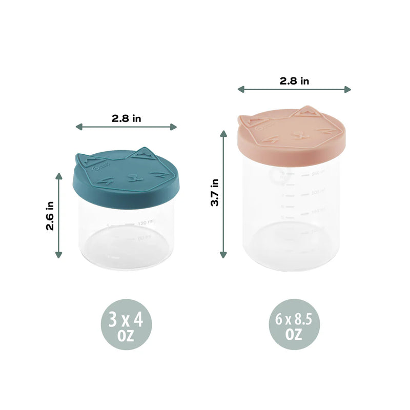 Ensembles de contenants en verre de qualité supérieure pour aliments pour bébés - Isy Jars