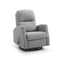 Fauteuil Athènes manuel berçant inclinable et pivotant - Gris pâle — Cazis