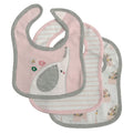 Ensemble 3 bavoirs imperméables en jersey- Rose — Koalababy