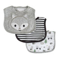Ensemble 3 bavoirs imperméables en jersey- Gris — Koalababy