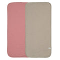 Ensemble de 2 serviettes pour le rot - Lotus et Taupe — Perlimpinpin
