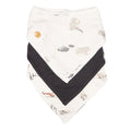 Ensemble de 3 bavoirs en bambou - Lune, Charcoal et Hélicos — Perlimpinpin