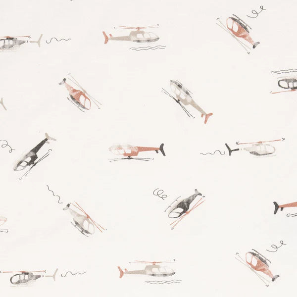 Couverture en bambou - Hélicoptère