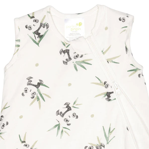Sac de nuit matelassée en bambou - Pandas (1 tog)