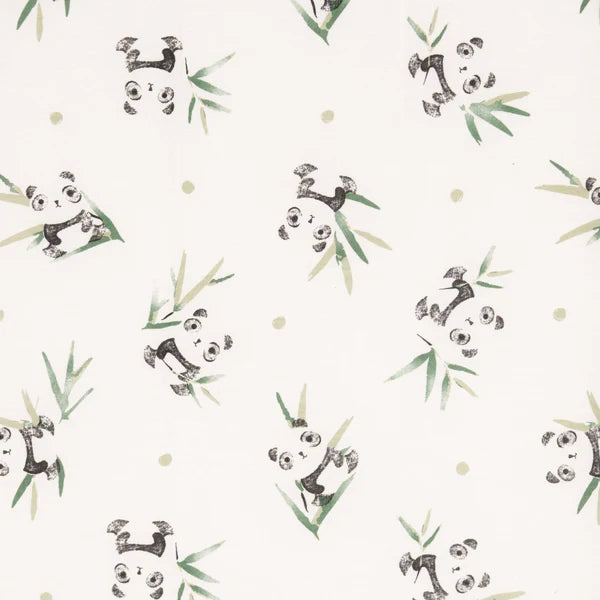 Sac de nuit matelassée en bambou - Pandas (1 tog)