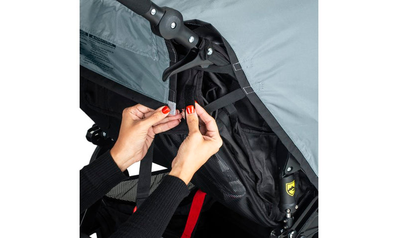 Toile de protection contre la pluie pour poussettes de jogging Duallie