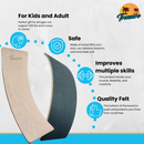 Planche d'équilibre en bois