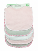 5 Bavoirs avec doublure imperméable- Rose