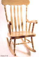 Traditional Wooden Rocking Chair - 50