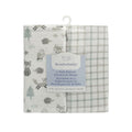 Ensemble de 2 draps contour en flanelle- Chouettes et Sapins — Koalababy