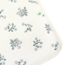 Piqué en flanelle - Pensées/Noir-ivoire