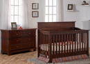 Ensemble bassinette et bureau double Napoli Tête plate - Mocacchino