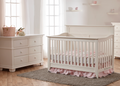 Ensemble bassinette et bureau double Napoli Tête plate - Blanc — Pali