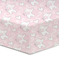 Drap contour percale- Éléphants roses — Koalababy