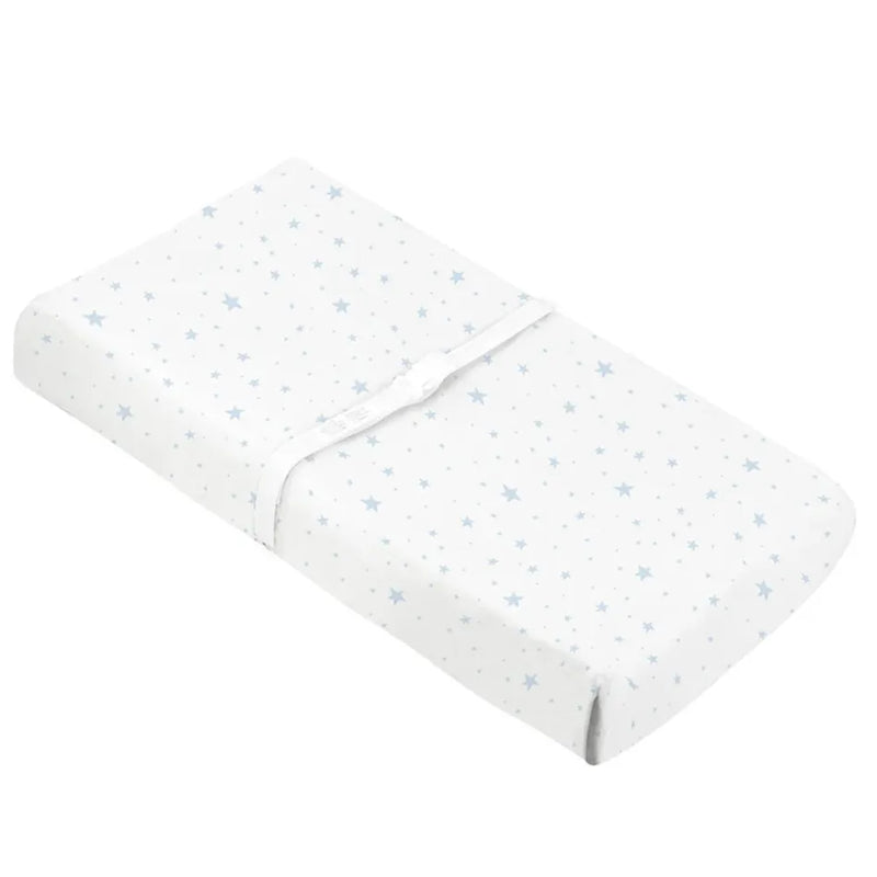Changing Pad Cover | Blue Scribble Stars