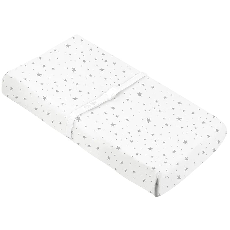 Changing Pad Cover| Grey Scribble Stars