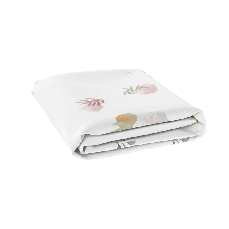 Drap contour pour lit de bébé percale - Floral