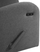 Fauteuil Berçant Pivotant Manuel avec port USB - Gris foncé