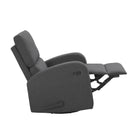 Fauteuil Berçant Pivotant Manuel avec port USB - Gris foncé